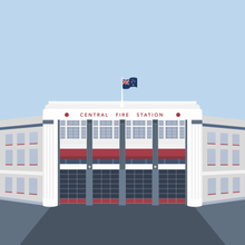 Load image into Gallery viewer, Central Fire Station